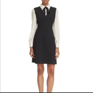 Kate Spade Black & Cream Bow tie Dress